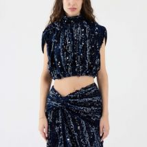 Debardeur Sabina Musáyev Top en velours et paillettes