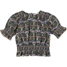 Blouses Monoprix Blouse vert, bleu