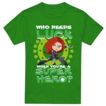 T-shirt Black Widow St Patrick's Day Lucky