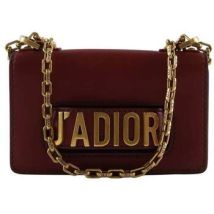 Sac a main Dior Sac à bandoulière en cuir bordeaux