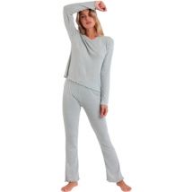 Ensembles de pyjama Admas Pyjama pantalon top manches longues Soft Canale