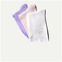 Chaussettes Crazy Socks LOT DE 3 CHAUSSETTES BRILLANTES ROSE
