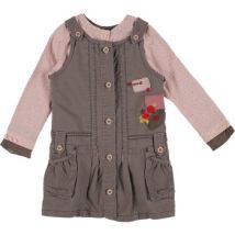 Ensembles enfant Chipie Ensemble robe + blouse (réversible) rose, taupe