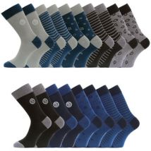 Chaussettes Serge Blanco Chaussettes coton peigné Lot de 9
