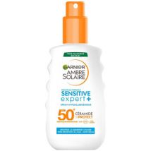 Protections solaires Garnier Spray Hypoallergénique Ambre Solaire Sensitive Expert +