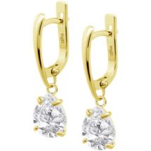 Boucles oreilles Lotus Boucles d'oreilles Silver oxyde goutte doré