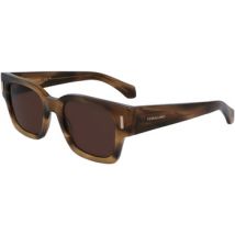 Lunettes de soleil Ferragamo SF2010S Lunettes de soleil, Vert/Marron, 52 mm