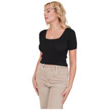 T-shirt Cerises D’amour Top En Maille noir court