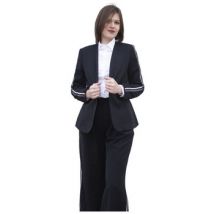 Veste Cerises D’amour Veste noire slim avec bandes
