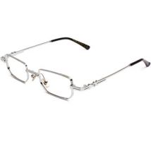 Lunettes de soleil Xlab Bloc bleu Ibiza Cadres Optiques, Argent, 45 mm