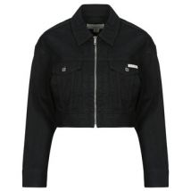 Veste Calvin Klein Jeans DENIM CROPPED JACKET SOFT BLACK