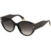 Lunettes de soleil Furla SFU784 Occhiali da sole, Noir/Fumée, 57 mm