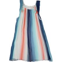 Robe enfant Chloe Robe en crepe de soie bleu, rose