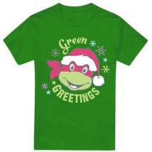 T-shirt Teenage Mutant Ninja Turtles Green Greetings For Christmas
