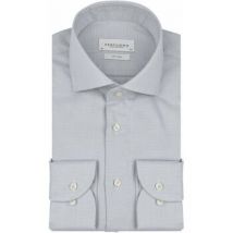 Chemise Profuomo Chemise Dobby Print Vert Clair