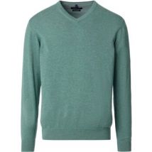 Sweatshirts Casamoda Pull Col-V Sea Green