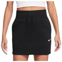 Short Nike JUPE W NSW PHNX FLC HR MINI SKIRT - BLACK/SAIL - M