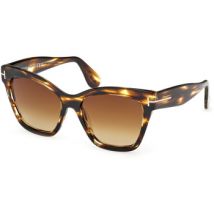 Lunettes de soleil Tom Ford FT1217 ELVIRA Lunettes de soleil, Havana/Marron, 55 mm