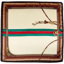 Echarpe V 1969 Carré Soie Italian