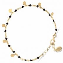 Bijoux Orusbijoux Bracelet Argent Doré Petites Perles Pampilles Et Spinelle