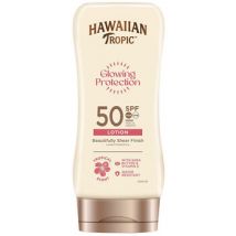 Protections solaires Hawaiian Tropic Lotion Solaire Glowing Pretection SPF50 + 180 ml