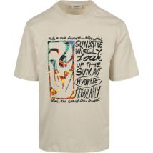 T-shirt Shiwi T-Shirt Jay Flower Block Beige