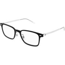 Lunettes de soleil Montblanc MB0394ON Cadres Optiques, Noir/Transparent, 56 mm