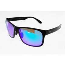 Lunettes de soleil Maui Jim polarisées RED SANDS NOIR MAT/BLUE HAWAII