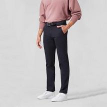 Pantalon Meyer Pantalon chino marine en coton stretch