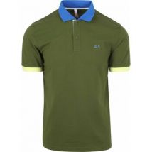 T-shirt Sun68 Polo Color Way Vert Foncé