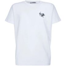 T-shirt Les Hommes T-shirt blanc avec logo noir