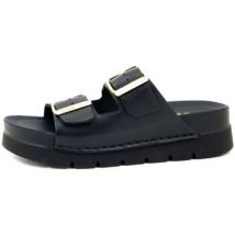 Sandales Walk In The City Mule Femme, Cuir souple, Boucles double - 50810