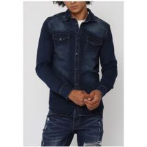 Chemise Kebello Chemise en jeans Slim Fit H, Bleu