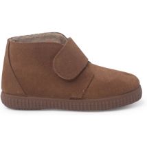 Boots enfant Pisamonas Bottines À Brides Larges Adhérentes En Fourrure