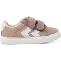 Baskets basses enfant Pisamonas Baskets Avec Rayures Latérales Et Fermeture Scratch En Daim