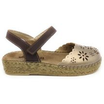 Sandales compensées Walk & Fly SANDALE WALK amp; FLY 7665-50421 CUIR ARGENT