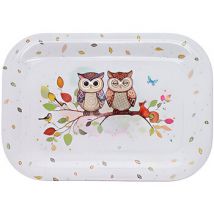 Vides poches Kiub Mini plateau en mélamine couple de hiboux