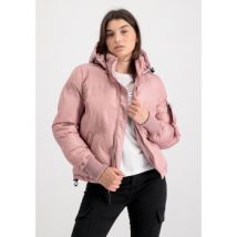 Veste Alpha Industries Hooded Logo Puffer Women - silver pink