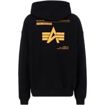 Sweatshirts à capuche Alpha Industries Logo Backprint Hoodie - black