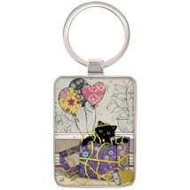 Porte clé Kiub Porte-clés rectangulaire chaton