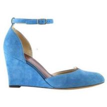 Chaussures escarpins Céline Talons en daim bleus