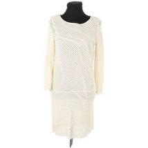 Robe courte Bash Robe en coton écrue