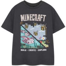 T-shirt enfant Minecraft Build Create Explore T-shirt à manches courtes