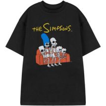 T-shirt Dessins Animés Skeleton Couch T-shirt à manches courtes