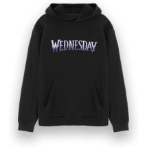 Sweat-shirt Wednesday Purple Logo Capuche