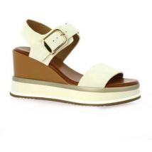 Sandales compensées Inuovo Nu pieds cuir velours