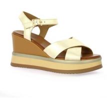 Sandales compensées Inuovo Nu pieds cuir laminé