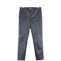 Pantalon Vintage Pantalon slim en cuir noir