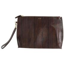 Pochette Anthropologie Pochette en cuir marron