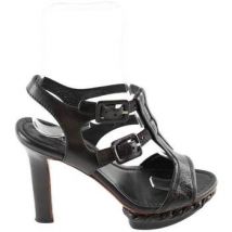 Chaussures escarpins Santoni Talons en cuir noirs